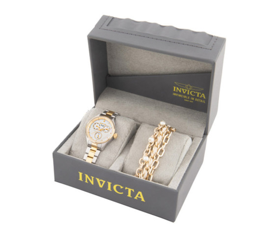Годинник з браслетом Invicta Angel Women's White Watch - 34mm - Bundle (31365-MOM)