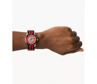 Годинник  Fossil FS5929 FB-01 Three-Hand Black and Red Nylon Watch