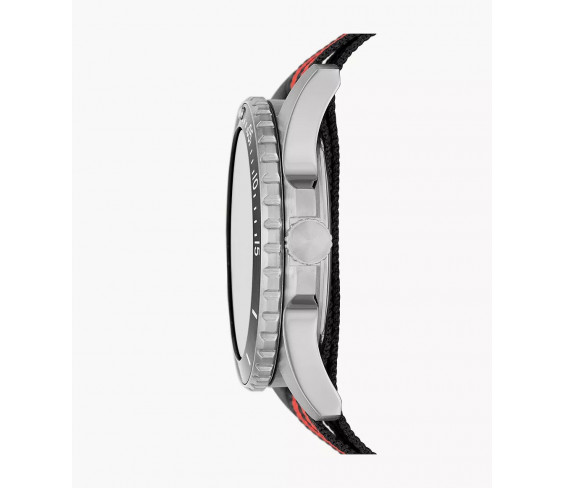 Годинник Fossil FS5929 FB-01 Three-Hand Black and Red Nylon Watch