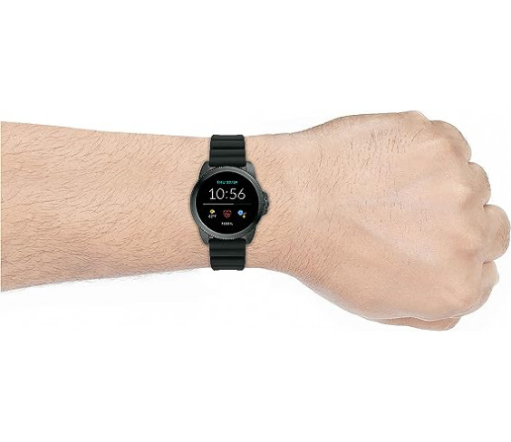 Годинник Fossil 44mm Gen 5E Stainless Steel and Silicone Touchscreen Smart Watch with Heart Rate Годинник Fossil 44mm Gen 5E Stainless Steel and Silicone Touchscreen Smart Watch with Heart Rate