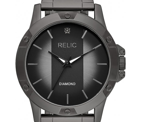 Годинник Rylan Three-Hand Black Metal Watch Gift Set with Bracelet Accessories (Model: ZR97000)