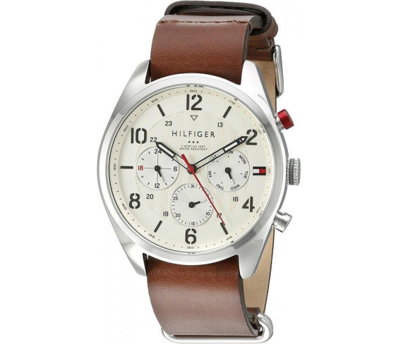 Годинник Tommy Hilfiger Men's 1791188 Casual Sport Stainless Steel Watch with Brown Band