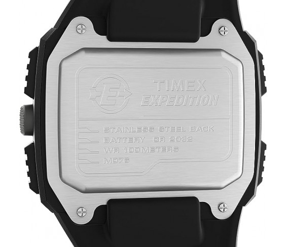 Годинник Timex Men's Expedition Grid Shock 50mm Quartz Resin Strap, Black, 16 Casual Watch (Model: TW4B24900VQ)