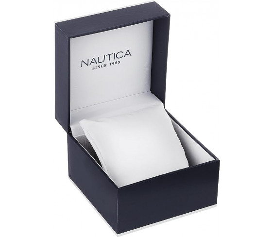 Годинник Nautica Men's N14555G NST Stainless Steel Watch with Blue Resin Band
