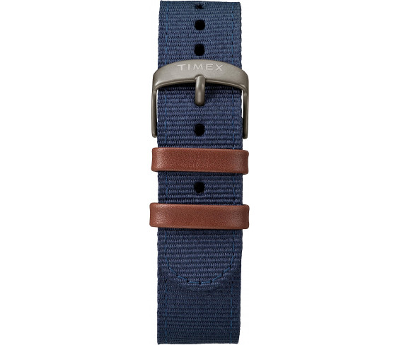 Годинник Timex Men's TW4B14100 Expedition Scout 40mm Blue/Brown/Gray Leather/Nylon Strap Watch