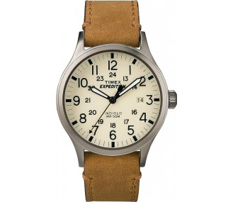 Годинник Timex Men's TWC001200 Expedition Scout 40mm Natural/Tan Leather Strap Watch