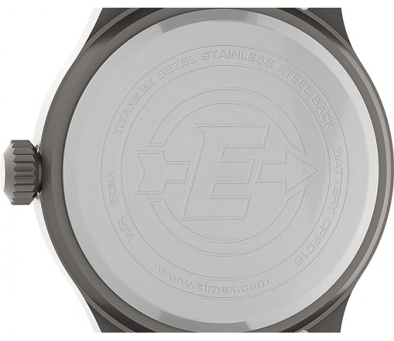 Годинник Timex Men's Expedition Scout 40mm Watch – Gray Case Black Dial with Brown Ecco DriTan Leather Strap