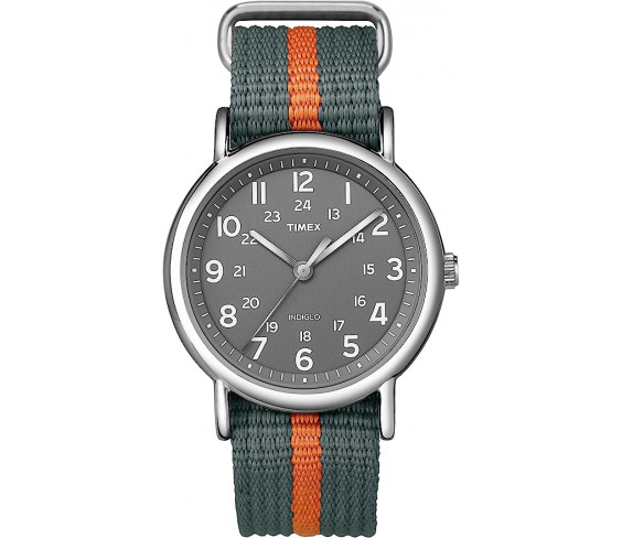 Годинник Timex Men's Expedition Scout 40mm Watch – Gray Case Black Dial with Brown Ecco DriTan Leather Strap