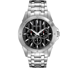 Чоловічий годинник Bulova Men's Classic Dress 6-Hand Multi-Function Day/Date Quartz Watch (43 мм)