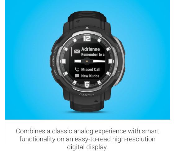 Годинник Garmin Instinct Crossover чорний