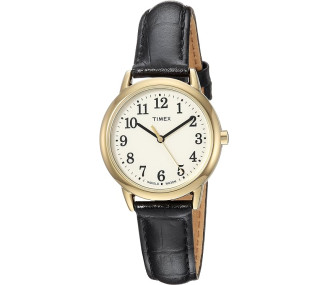 Годинник Timex Women's Easy Reader Watch (Black/Gold-Tone/Cream, 30mm) - TW2R63300