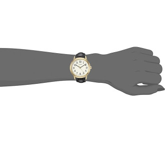 Годинник Timex Women's Easy Reader Watch (Black/Gold-Tone/Cream, 30mm) - TW2R63300